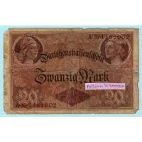 ราคา ธนบัตรเยอรมันนี 20 Marks ปี 1914 ผลิตปีเดียว (19883877542)