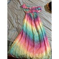 ราคา เดรสปาดไหล่สีมัดย้อม (28514216392)
