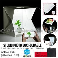 ราคา กล่องสตูดิโอถ่ายภาพขนาดใหญ่พับกล่องรูปถ่ายแบบพกพาพร้อมไฟ LED (20484261233)