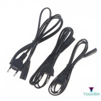 ราคา YosunBin] 1/3/5Pcs 2 Prong สายไฟ EU สายไฟ C7 รูป 8 ยูโรสายไฟสําหรับ LG Sony TV Monitor แหล่งจ่ายไฟ PS3 XBox Charger ใหม่ (29794776720)
