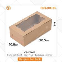 ราคา กล่องเค้ก กล่องบราวนี่ บรรจุภัณฑ์ขนมปัง กล่องลามิเนต | ซีบี ซีบี ซีบี ซีบี201007 (20ชิ้น) (41625099902)