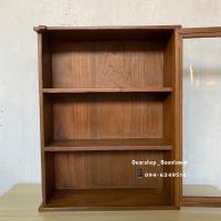 ราคา ตู้แขวนติดผนัง โชว์โมเดล งานไม้สักเก่า (3865022069)