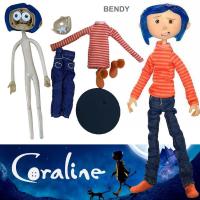 ราคา Figma ฟิกม่า Model Figure ฟิกเกอร์ โมเดล Coraline โครอลไลน์กับโลกมิติพิศวง Bendy เบนดี้ Doll in Red Striped Shirt (9366803592)