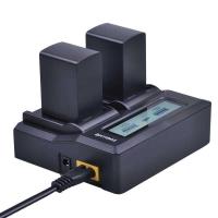 ราคา ❃ 2 PC 2900Mah Bp828 BP 828 แบตเตอรี่กล้อง + Rapid LCD Dual Charger สําหรับ Canon Bp-820 LEGRIA ❃ (24295659553)