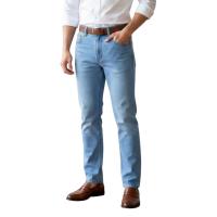 ราคา MEDIA JEANS กางเกงยีนส์ผู้ชาย ทรงกระบอก Basic ผ้าไม่ยืด กระเป๋าโค้ง สีซีด (SN:M803/4) (57205085494)