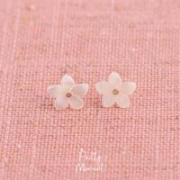 ราคา Pretty Moment ต่างหูเงิน ซากุระ ขาว ดอกแห่งความสำเร็จ ต่างหู มินิมอล 925 ของขวัญ (5007724650)
