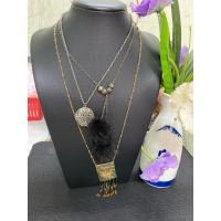ราคา สร้อยคอ 3 เส้น สายแฟชั่น (41219685779)