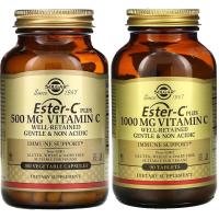 ราคา ล็อตใหม่ Solgar, Ester-C plus 500mg, 1,000mg vitamin C 90 Tablets (6738802072)