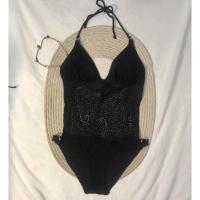 ราคา ชุดว่ายน้ำวันพีช swimsuit ลูกไม้ สีดำ แต่งห่วง ♟ (15579191956)