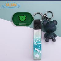 ราคา Case for SoundPeats T3 Pro Cute Cartoon Bear Keychain Pendant Silicone Soft Case Suitable for SoundPeats Life Shockproof Shell Protective Cover (49909139857)