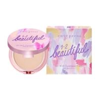 ราคา Cute Press 1-2 Beautiful Airy Matte Foundation Powder SPF 30 PA+++ คิวท์เพรส แป้งพัฟ (42877478284)