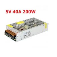 ราคา สวิทชิ่งเพาเวอร์ซัพพลาย Switching Power Supply CCTV power supply 5V 40A 200W AC to DC 110V/220V (10986468737)