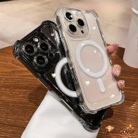 ราคา SAMSUNG Magnetic ClearปลอกสําหรับSamsung Galaxy S10 Lite S10E S10 S9 S8 Plus S7 Edge Note 20 Ultra 10 Plus Lite 9 8 5Gเคสโทรศัพท์ธุรกิจโปร่งใสนุ่มกันกระแทกกรณีปก (53403970382)