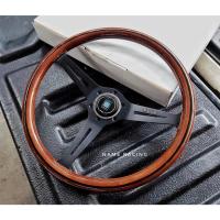 ราคา พวงมาลัย นาดี้ พวงมาลัย NARDI นาดี้ NARDI CASSIC 14" นิ้ว ก้า่นดำลายไม้โลโก้ขาว แป้นแตรครบๆงานเหลทือนสุดๆไม้แม้ (17103926232)