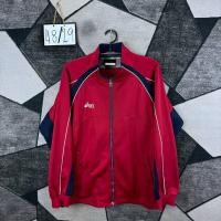 ราคา Asics เสื้อแจ็คเก็ตกีฬา เสื้อวอร์มสตรีทแฟชั่น มือสองญี่ปุ่น size L (26736236487)