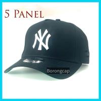 ราคา [ 5 แผง ] NY New York Yankee Vintage Curf Brim Baseball Cap (45208897145)
