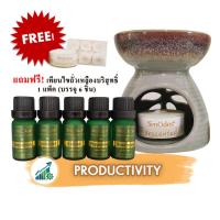 ราคา ชุดเตาเผา น้ำมันหอม อโรม่า กลิ่นเพิ่มประสิทธิภาพการทำงาน 10 ml x 5 ( อบเชย,ลาเวนเดอร์,เลม่อน,เปปเปอร์มินต์,โรสแมรี่ ) (1027849025)