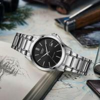 ราคา นาฬิกาข้อมือผู้ชาย CASIO รุ่น MTP-1183A-1ADF สายสแตนเลส หน้าปัดดำ (8743334177)