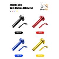 ราคา MOTOPARTS SHOP 7/8" Universal CNC Aluminum Throttle Grip Quick Twister Handlebar Grips for Motorcycle Pit Dirt Bike (22576062686)