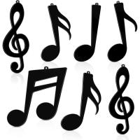 ราคา Ferraycle 15 คริสต์มาส Treble Clef เครื่องประดับแขวนดนตรีหมายเหตุเครื่องประดับ Treble Clef ต้นคริสต์มาสตกแต่งเครื่องมือริบบิ้นสําหรับ Xmas Tree เพลงเครื่องประดับ (สีดํา) (57510028740)