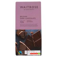 ราคา เวทโทรสเบลเยี่ยนดาร์คช็อกโกแลต72เปอร์เซนต์ 180ก Waitrose Belgian Dark Chocolate 72percent 180g [5000169608036 ] (42180773755)