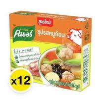 ราคา คนอร์ ซุปรสหมูก้อน 40 ก. x 12 ก้อน (28305535034)