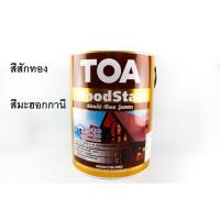 ราคา สีย้อมไม้ TOA 3.785 ลิตร สีสักทอง / สีมะฮอกกานี (3100429100)