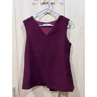 ราคา ส่งต่อเสื้อแขนกุด คอวี สีแดงเลือดนกของ PIMNATTA (29909783621)