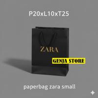 ราคา Zara Gold Small Paper Bag ถุงของขวัญหรูหรา (50352940799)
