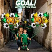 ราคา ธีมฟุตบอลวันเกิดบอลลูนชุด Trophy Soccer Arch Garland ชุดเด็กผู้หญิงกีฬา Party Decoratio [P1] (26844874132)