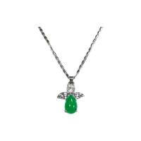 ราคา TANITTgems สร้อยคอจี้นางฟ้าประดับหยกแท้ทรงหยดน้ำ (216637074)