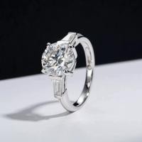 ราคา Relaya แหวนเพชร moissanite 5 กะรัต เงินแท้ 92.5% ชุบทองคำขาว 18k (49310962031)