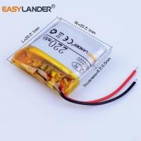 ราคา 602020 3.7V 220mAh Rechargeable Li-Polymer Li-ion Battery for MP3 MP4 MP5 GPS DVR Bluetooth Speaker toys Camera 062020 5 (25786096644)