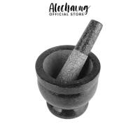 ราคา Alechaung ครกหิน ครกหินอ่างศิลา ครกเล็กๆ 4นิ้ว 5นิ้ว 6นิ้ว 7นิ้ว ครกตำน้ำพริก mortar and pestle ครกแตกเคลมได้ (16284322094)