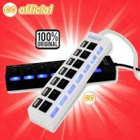 ราคา ✅ 7 Port ON/OFF Switch Hub USB 2.0 Hi-Speed พร้อมAdapter #CC (23368206170)