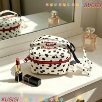 ราคา KUGIGI กระเป๋าแต่งหน้า, การออกแบบซิปลายจุดกระเป๋าเครื่องสําอางขนาดเล็ก, กระเป๋าถือมือถือแบบพกพา Home Travel (53910928909)
