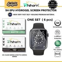ราคา Rhihorn Self-Healing Screen Protector สําหรับ Apple Watch Series SE 6 5 4 3 2 44 มม.40 มม.42 มม.38 มม.Hydrogel (52709654892)