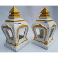 ราคา เสมา ตะเกียงมุม ศาลพระภูมิ สีขาวเกล็ด 1คู่ 2ดวง (5101848600)