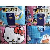 ราคา ผ้านวมTOTO ผ้านวมTOTO ขนาด 6 ฟุต ( 90"×97") ไร้รอยต่อ มี 2ลาย ใน1ผืน ลายการ์ตูนสดสวย (20980003577)