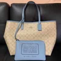 ราคา Coach Tote กลับด้าน มือสอง ของแท้ % ไม่มีตำหนิ (7538859429)
