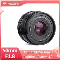 ราคา 7artisans 50 มม.F1.8 APS-C รูรับแสงขนาดใหญ่ Portrait Prime เลนส์สําหรับ Sony E A6000 Fujifx X-T4 X-A10 XT30 Micro 4/3 E-M1 GH1 GH3 G85 (43706776078)