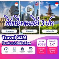ราคา ซิมเที่ยวสิงค์โปร มาเลเซีย อินโดนีเซีย เน็ต 4G/5G ไม่จำกัด Singapore Malaysia Indonesia Internet SIM เลือกได้ 1-7 วัน (43322844062)