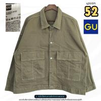 ราคา GU มือสอง | แจ็คเก็ตผู้ชาย Workwear Oversize | รอบอก 52 นิ้ว | สีเขียวขี้ม้า/สีเขียวมอส สภาพ 90% #แจ็คเก็ตผู้ชาย (53157212126)