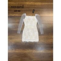 ราคา เดรสแขนยาวซีทรูผ้าลูกไม้ งานป้าย xs S M L (5059897469)