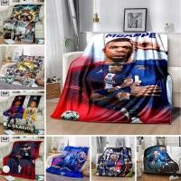 ราคา Mbappe france world cup ผ้าห่มขนแกะตุ๊กตา cozy ผ้าห่มสําหรับห้องนอนห้องนั่งเล่น (29294891371)