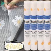 ราคา [บ้าน] แผ่นรองโต๊ะ EVA กันลื่นกันน้ํา 1/2/4 ม้วน | Trimmable Drawer Liner Non-Slip Cabinet Shelf Protector with Chrysanthemum for Kitchen/Office (40807733075)