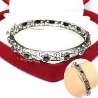 ราคา กำไลนิล กำไลเงินแท้ พลอยนิล (CZ) YTG-11016 (6693122693)