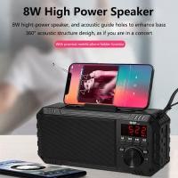 ราคา Bluetooth-compatible Speaker Portable Radio Receiver With FM AM TF (22481428221)