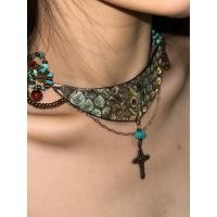 ราคา Retro สไตล์ชาติพันธุ์ชนเผ่าสไตล์ Original Handmade สร้อยคอ Dragon Scale (44511496273)