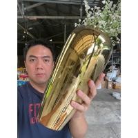 ราคา แจกันจัดดอกไม้ ขนาดสูง 13 นิ้ว ทรงโอ่ง งามมากๆ สีทองสะท้อน goldcolor vase แจกันเซรามิค แจกันขนาดสูง แบบ รหัส52525 ออกใบก (43952088091)